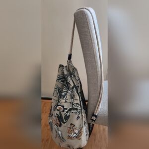 Tommy Bahama Olive and Beige Vintage Hawaiian Print Bag